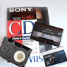 cintas de video VHS, VHS-C, video 8 mm y miniDV para digitalizar