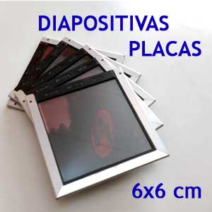 placas fotográficas 6x6 para digitalizar